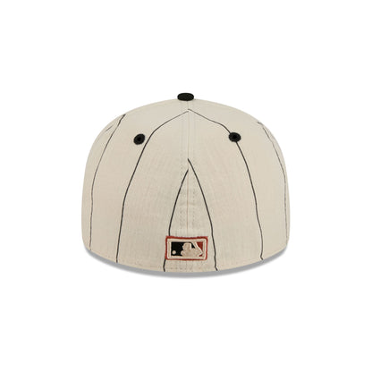 Houston Astros Linen Pinstripe Retro Crown 59FIFTY Fitted Hat