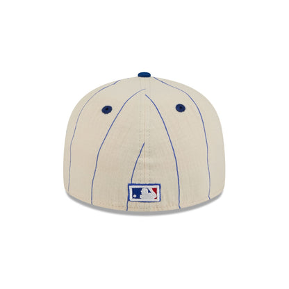 Los Angeles Dodgers Linen Pinstripe Retro Crown 59FIFTY Fitted Hat