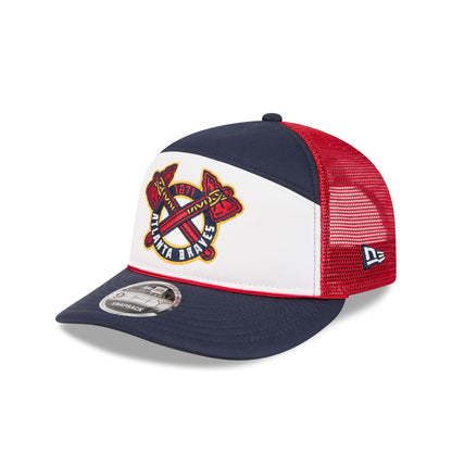Atlanta Braves Blocked Split Panel 9FIFTY Trucker Hat