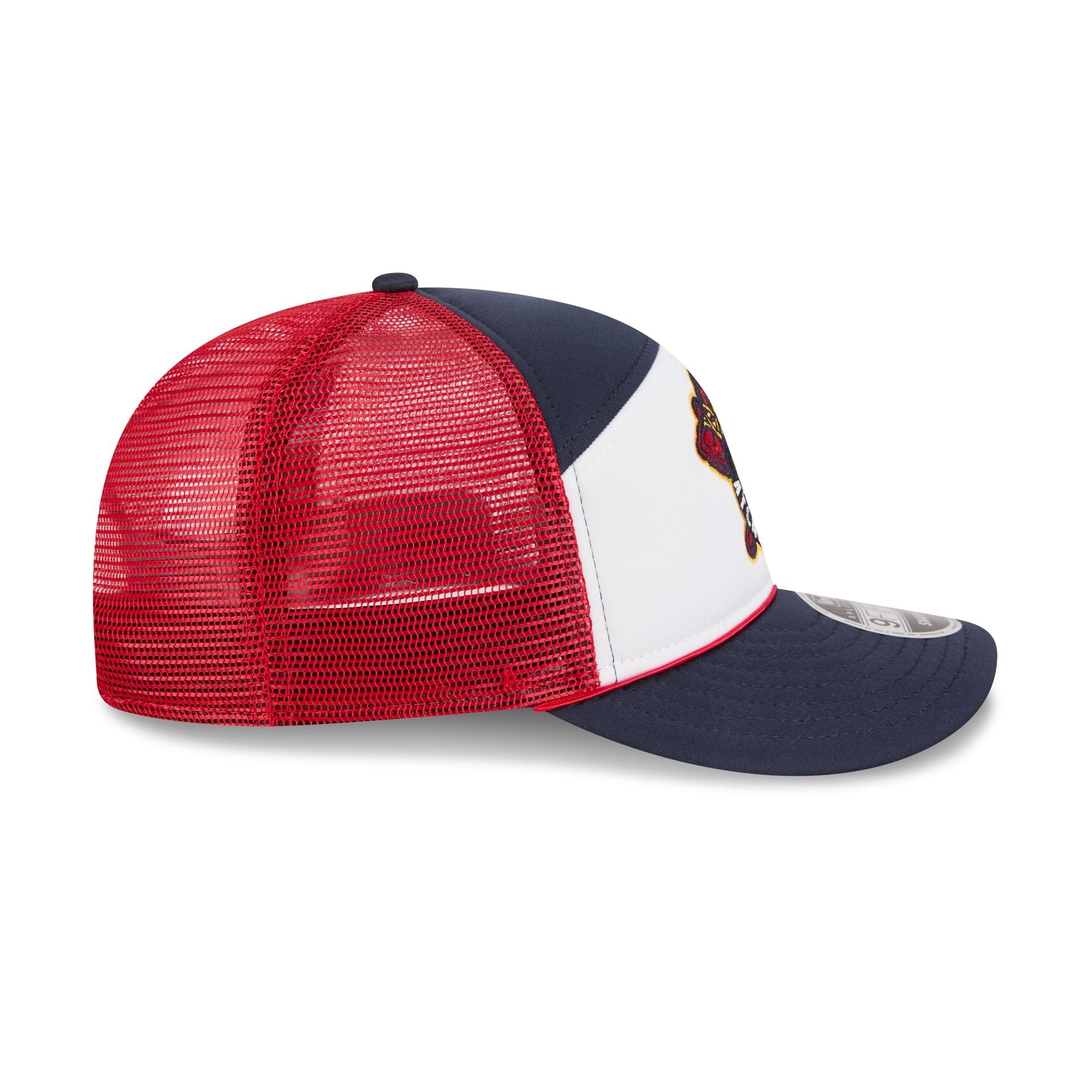 Atlanta Braves Blocked Split Panel 9FIFTY Trucker Hat