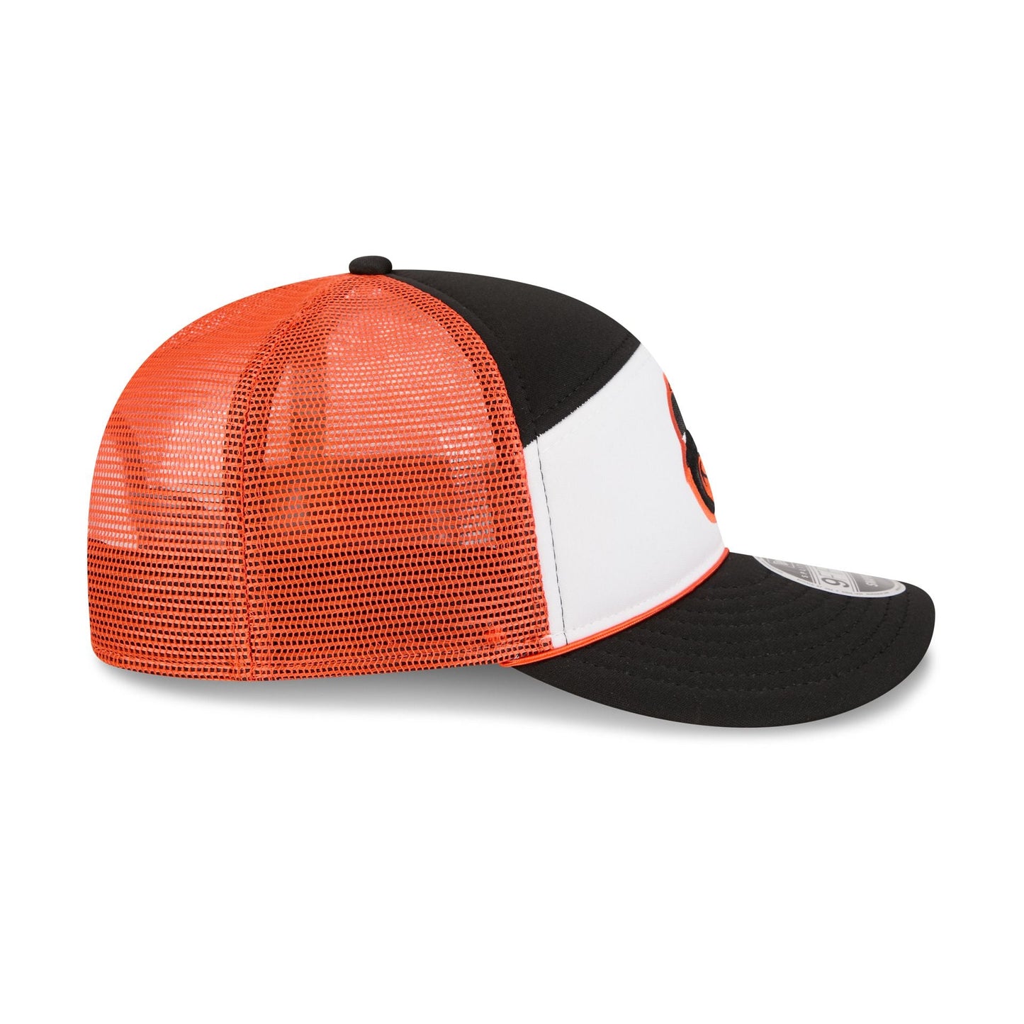 Baltimore Orioles Blocked Split Panel 9FIFTY Trucker Hat