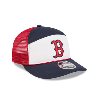 Boston Red Sox Blocked Split Panel 9FIFTY Trucker Hat