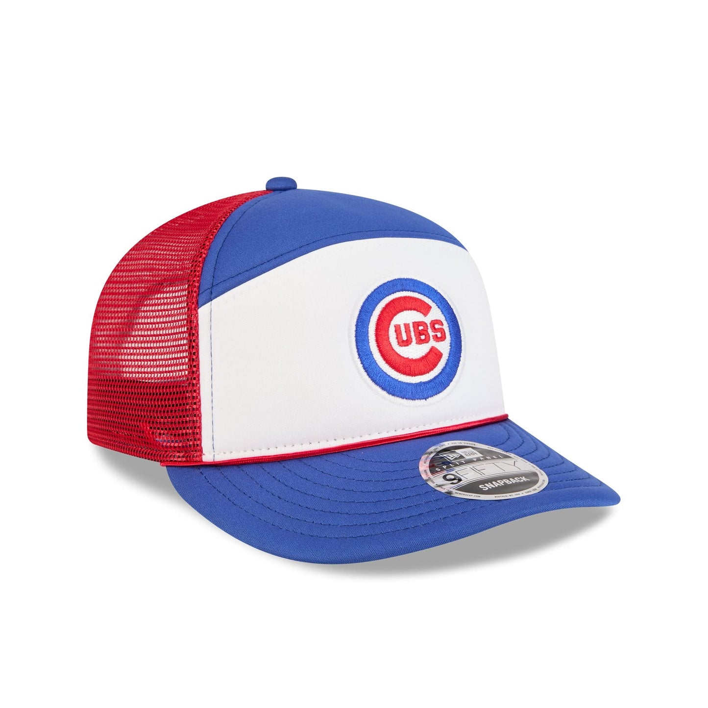 Chicago Cubs Blocked Split Panel 9FIFTY Trucker Hat