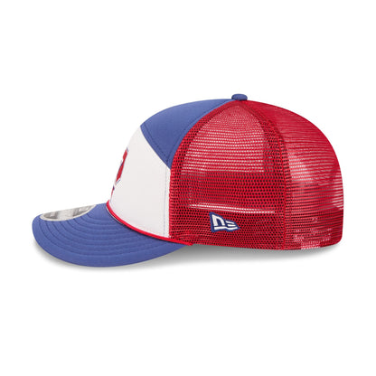 Texas Rangers Blocked Split Panel 9FIFTY Trucker Hat
