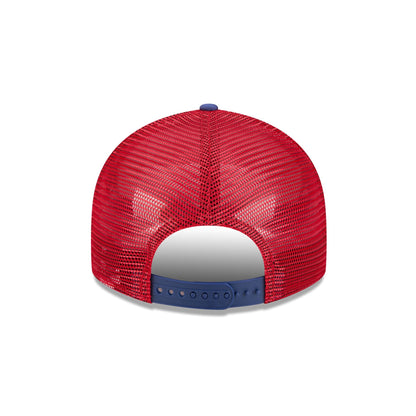 Texas Rangers Blocked Split Panel 9FIFTY Trucker Hat