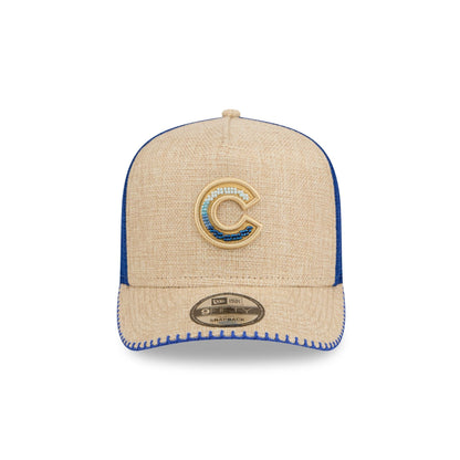 Chicago Cubs Beaded Canvas 9FIFTY A-Frame Trucker Hat