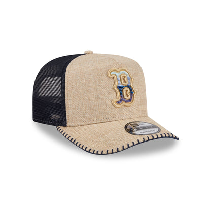 Boston Red Sox Beaded Canvas 9FIFTY A-Frame Trucker Hat