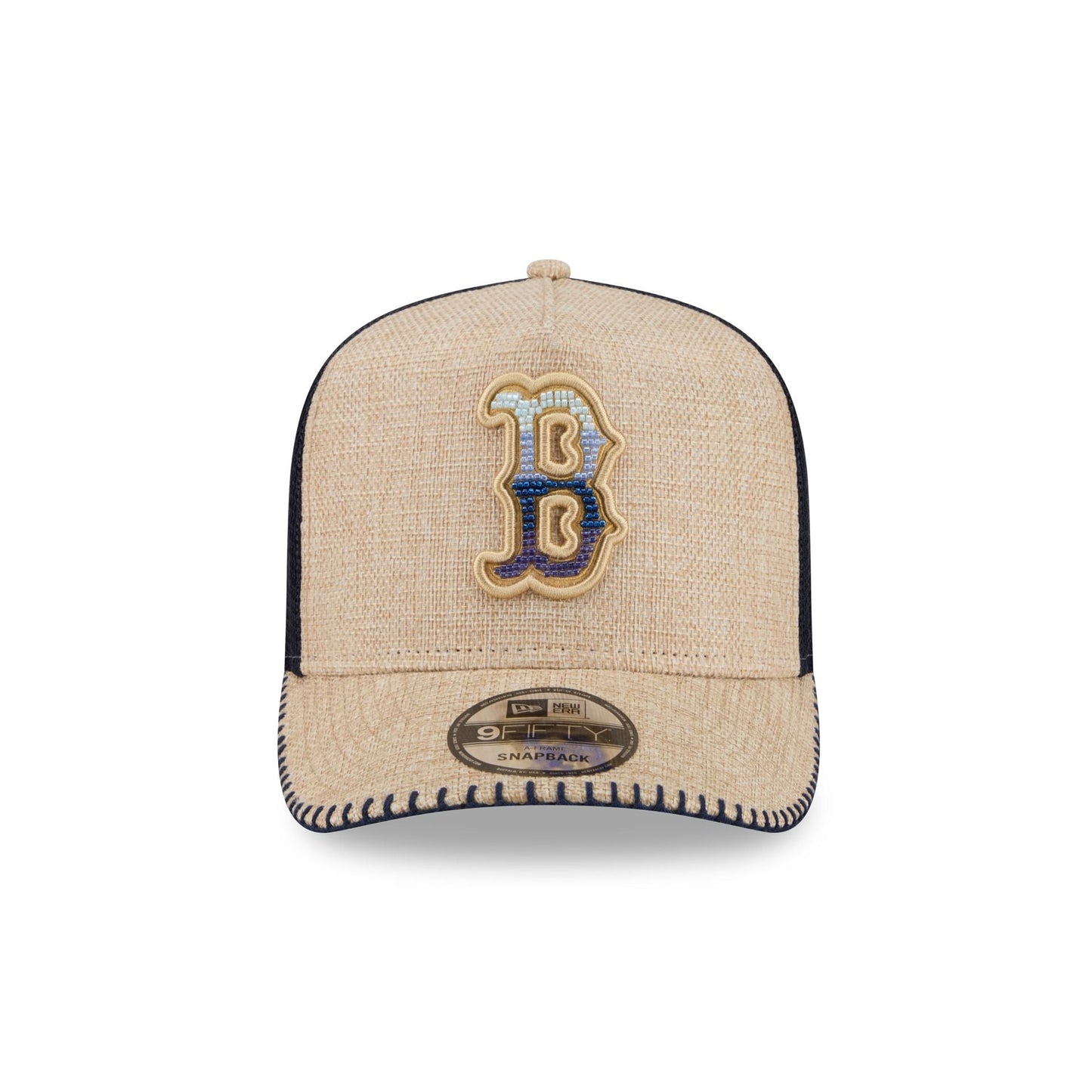 Boston Red Sox Beaded Canvas 9FIFTY A-Frame Trucker Hat