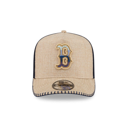 Boston Red Sox Beaded Canvas 9FIFTY A-Frame Trucker Hat