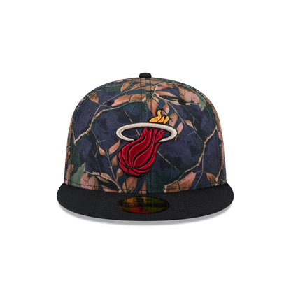 Miami Heat Leaves 59FIFTY Fitted Hat
