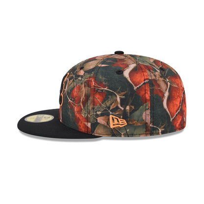 Atlanta Braves Amber Leaves 59FIFTY Fitted Hat
