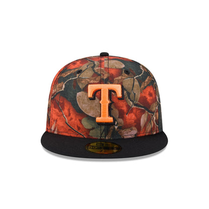 Texas Rangers Amber Leaves 59FIFTY Fitted Hat