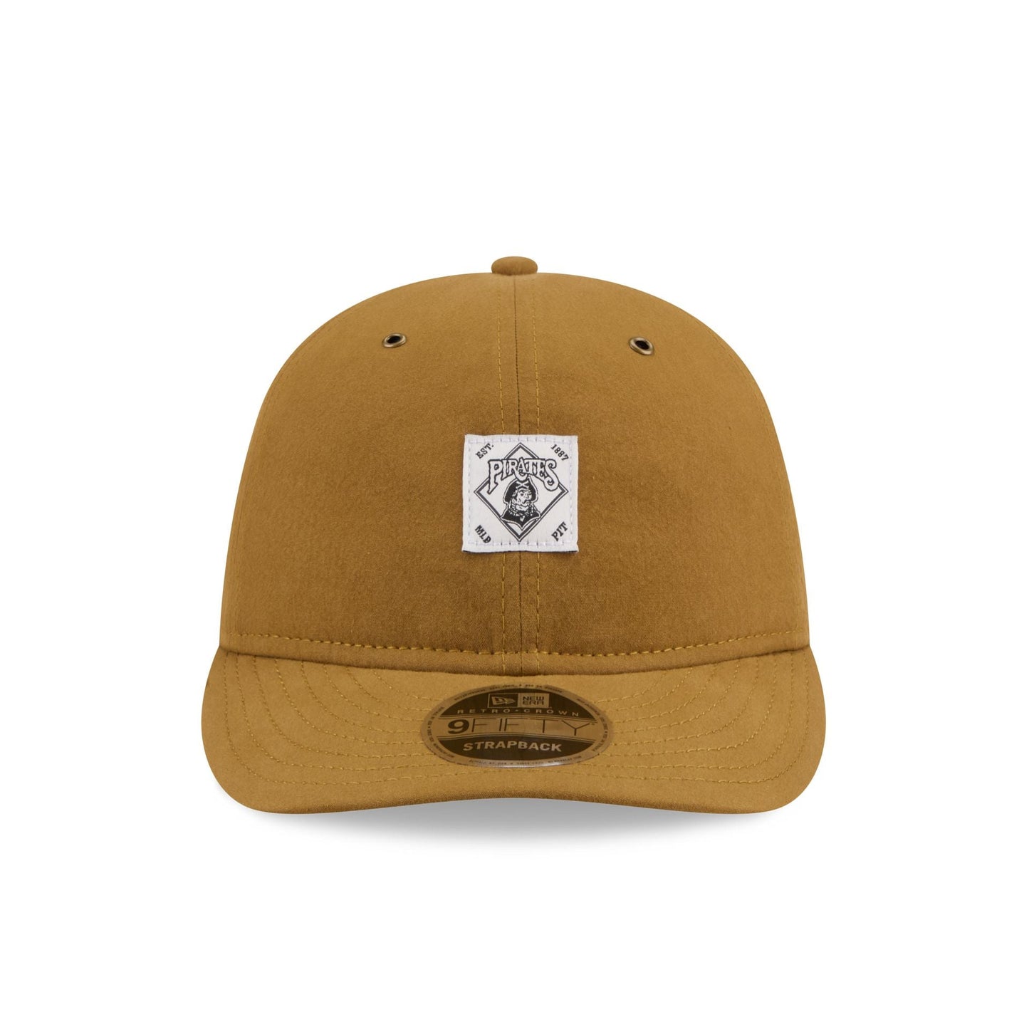 Pittsburgh Pirates Brushed Brown Nylon Retro Crown 9FIFTY Adjustable Hat