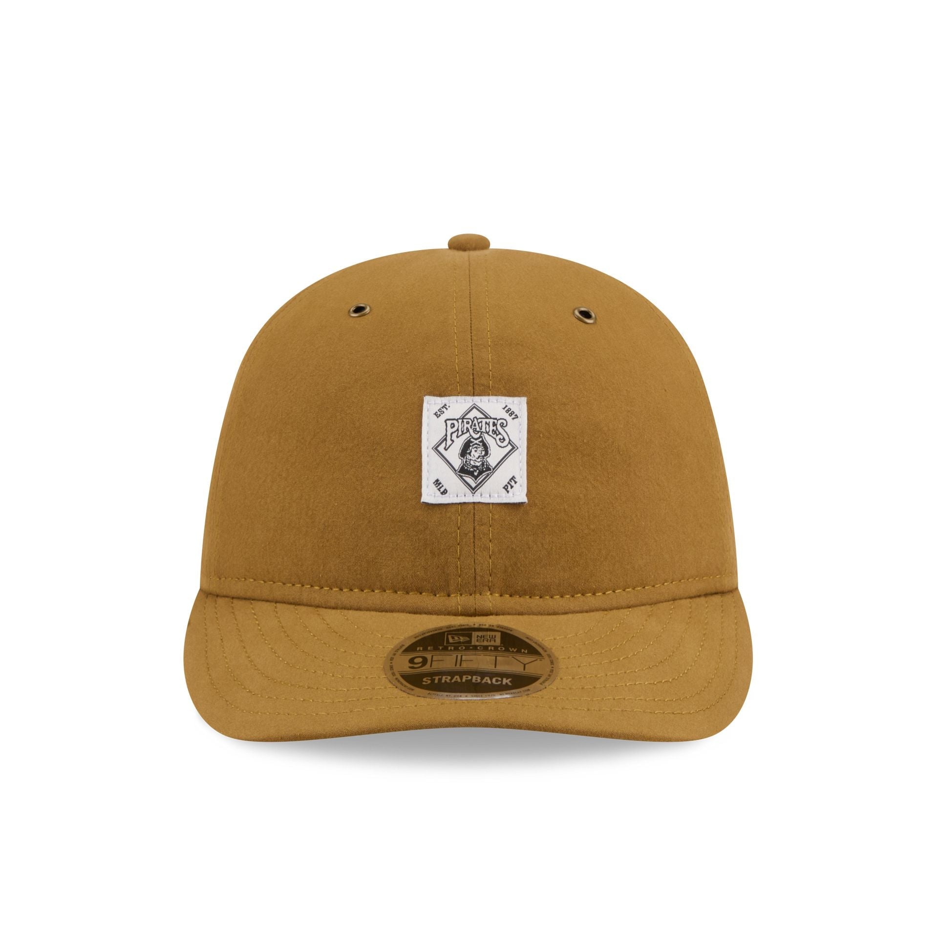 Pittsburgh Pirates Brushed Brown Nylon Retro Crown 9FIFTY Adjustable Hat