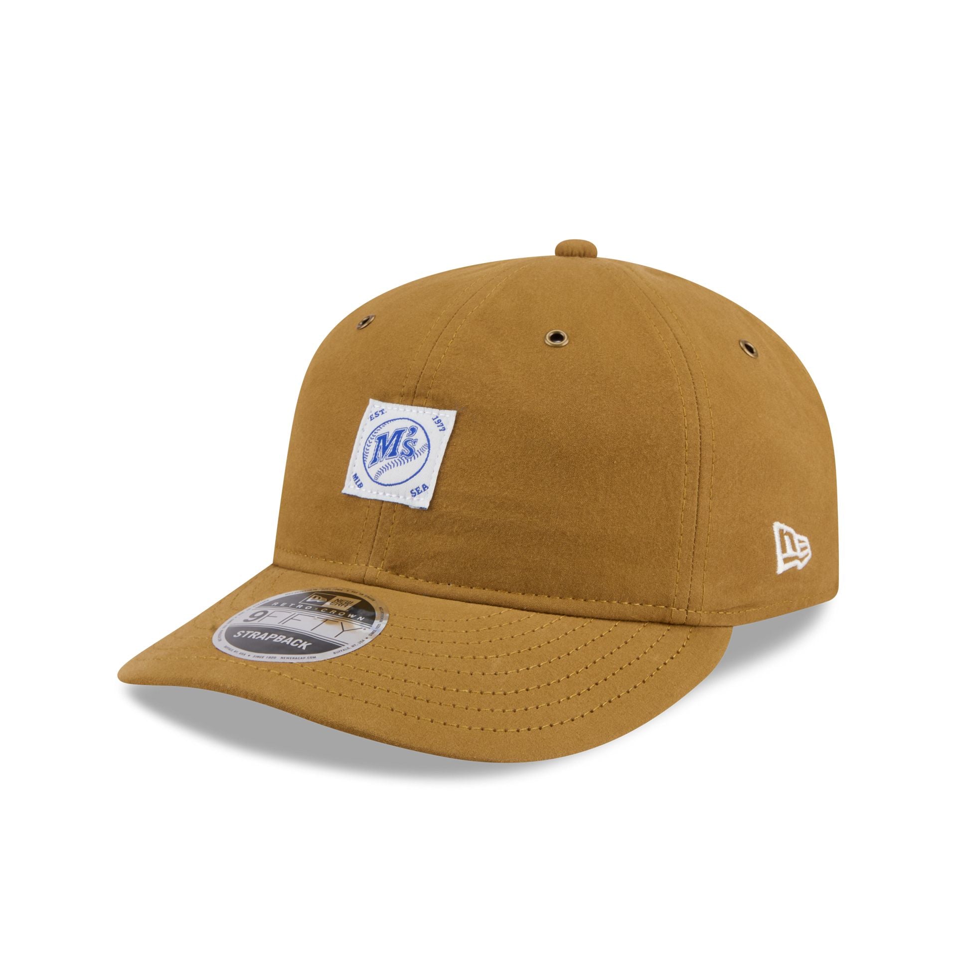 Seattle Mariners Brushed Brown Nylon Retro Crown 9FIFTY Adjustable Hat