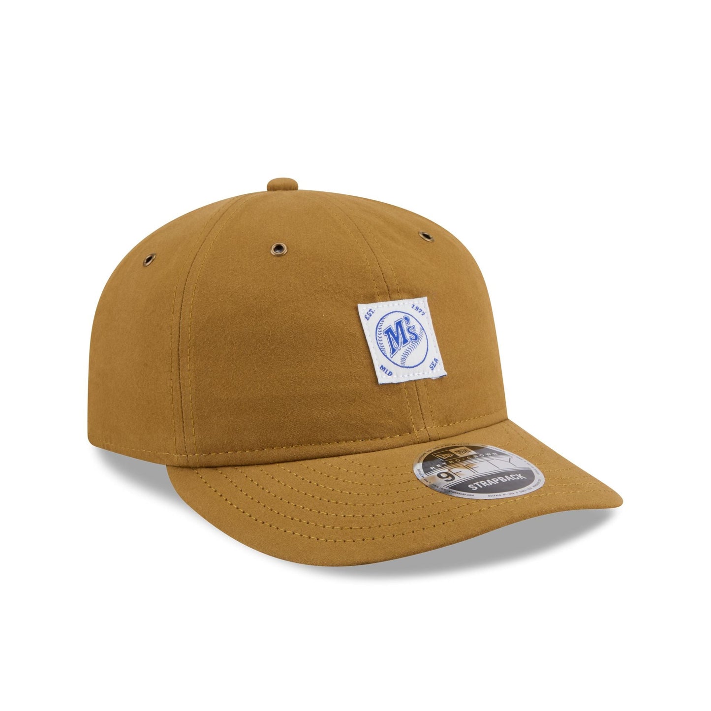 Seattle Mariners Brushed Brown Nylon Retro Crown 9FIFTY Adjustable Hat