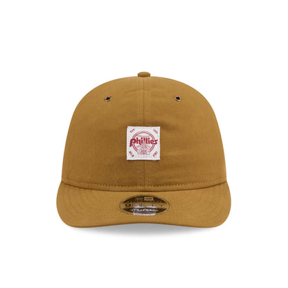 Philadelphia Phillies Brushed Brown Nylon Retro Crown 9FIFTY Adjustable Hat