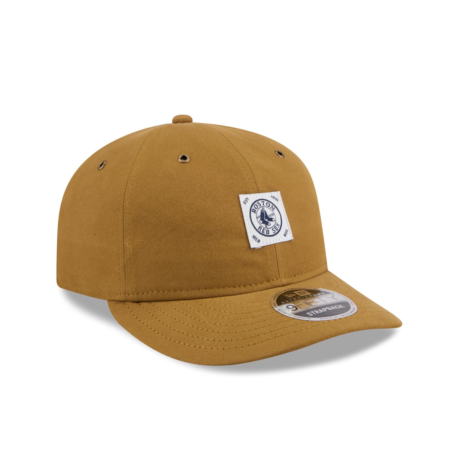 Boston Red Sox Brushed Brown Nylon Retro Crown 9FIFTY Adjustable Hat