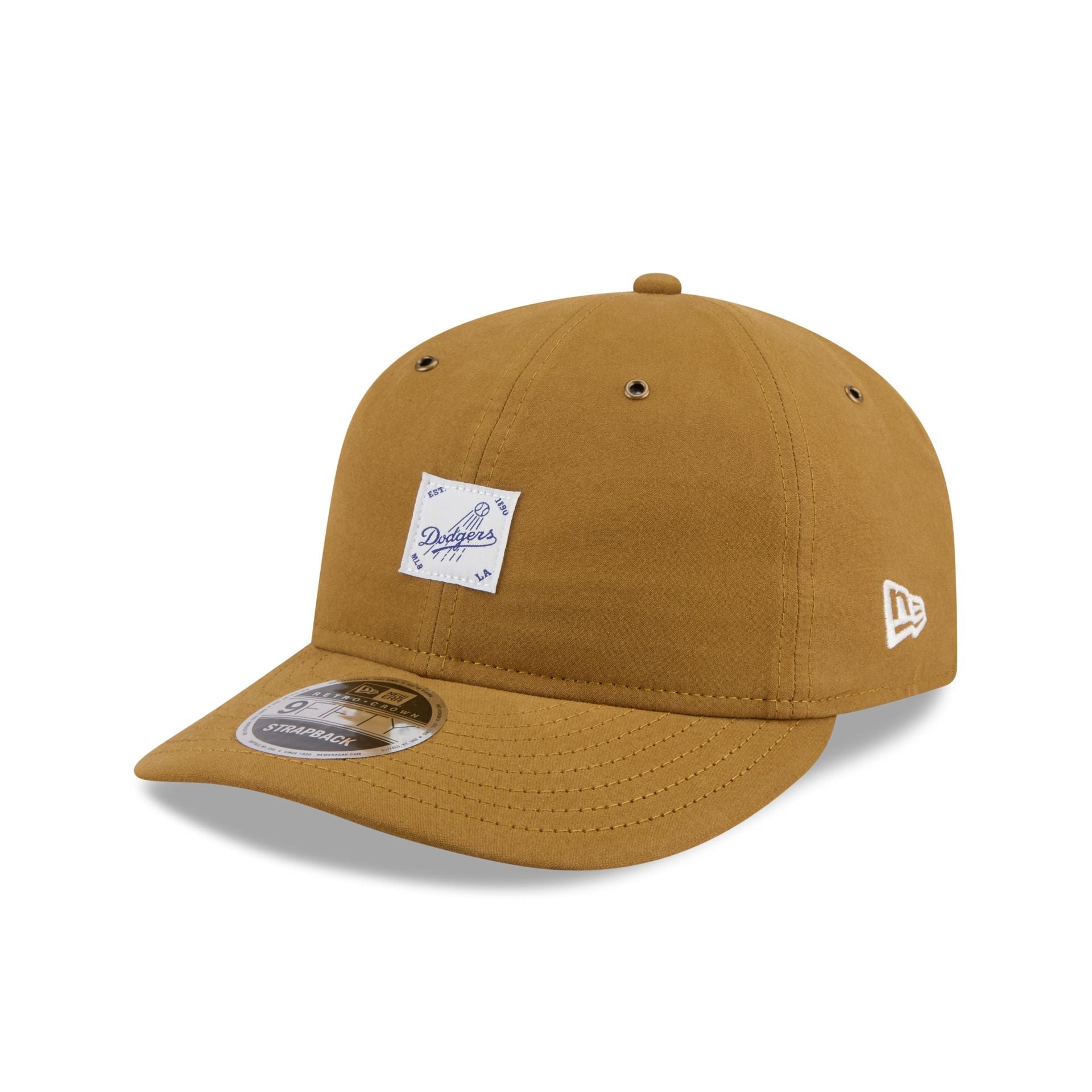 Los Angeles Dodgers Brushed Brown Nylon Retro Crown 9FIFTY Adjustable Hat