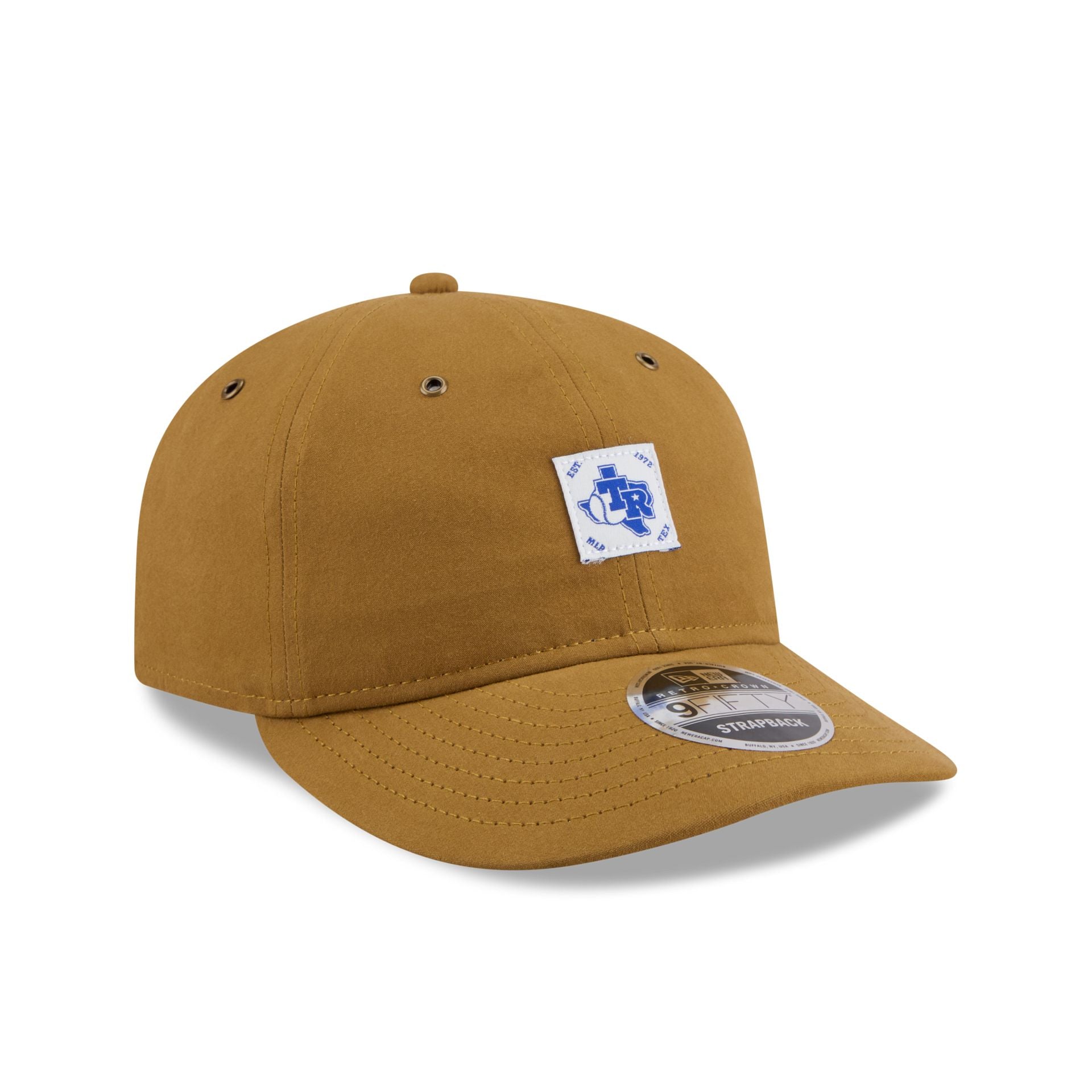 Texas Rangers Brushed Brown Nylon Retro Crown 9FIFTY Adjustable Hat