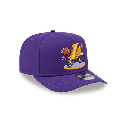 Los Angeles Lakers Cartoon 9FIFTY A-Frame Snapback Hat