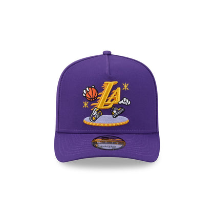 Los Angeles Lakers Cartoon 9FIFTY A-Frame Snapback Hat