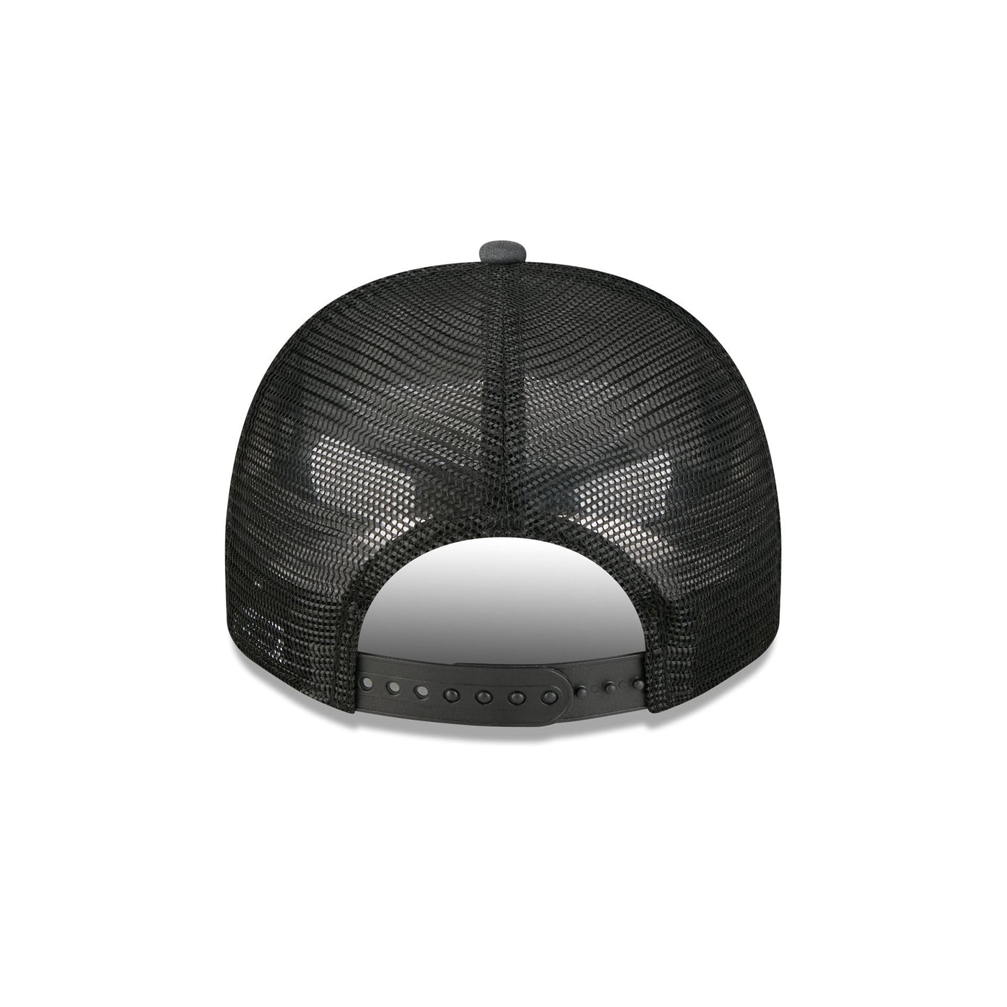 Chicago Bulls Washed Black 9FIFTY A-Frame Trucker Hat