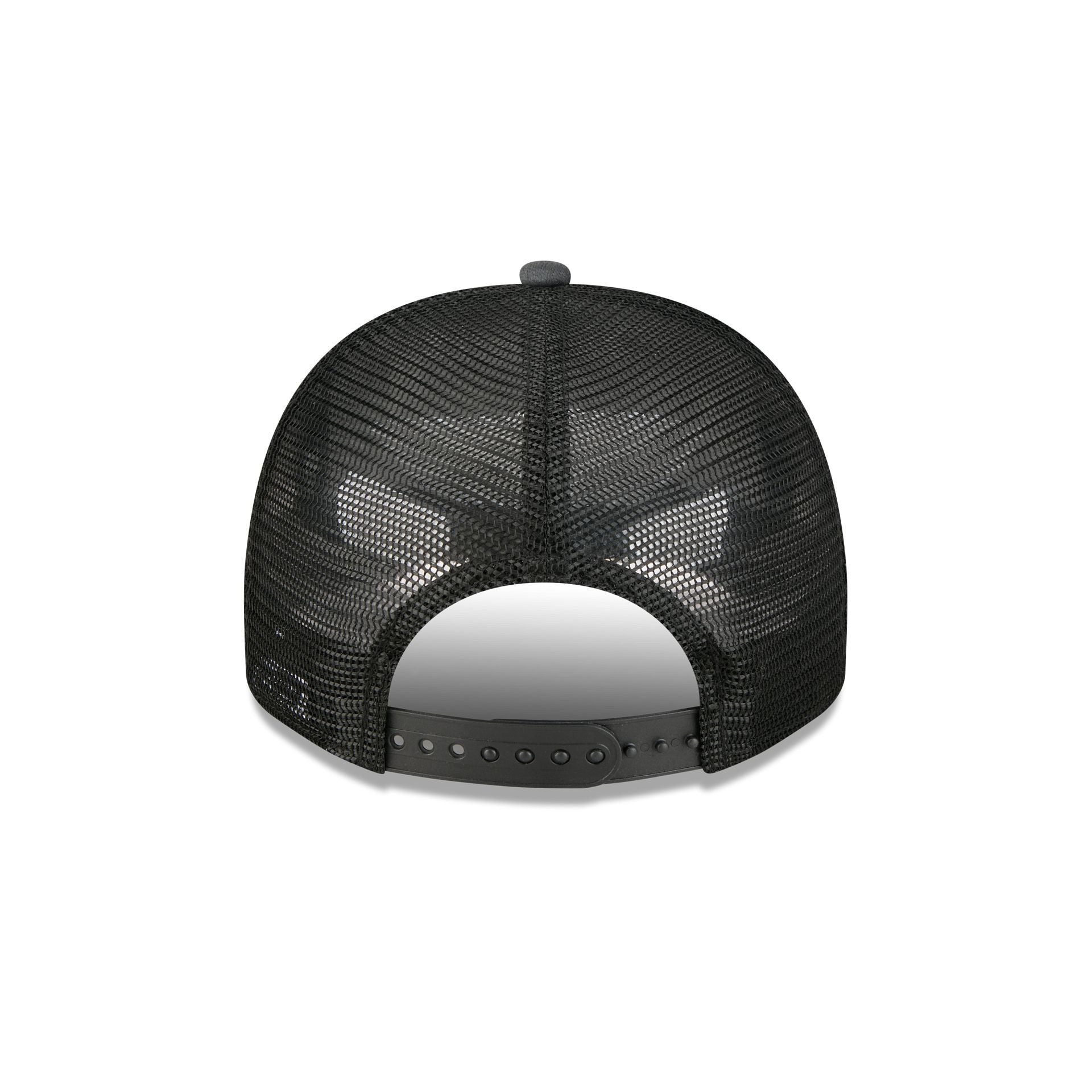 Chicago Bulls Washed Black 9FIFTY A-Frame Trucker Hat