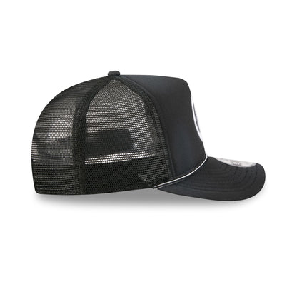 Golden State Warriors Washed Black 9FIFTY A-Frame Trucker Hat