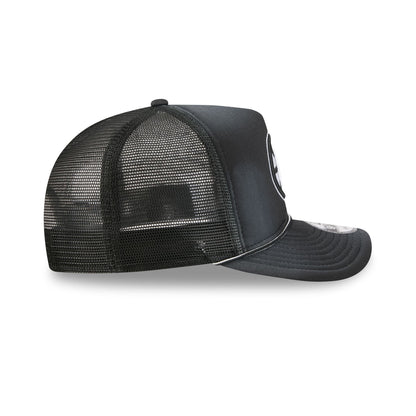 Boston Bruins Washed Black 9FIFTY A-Frame Trucker Hat