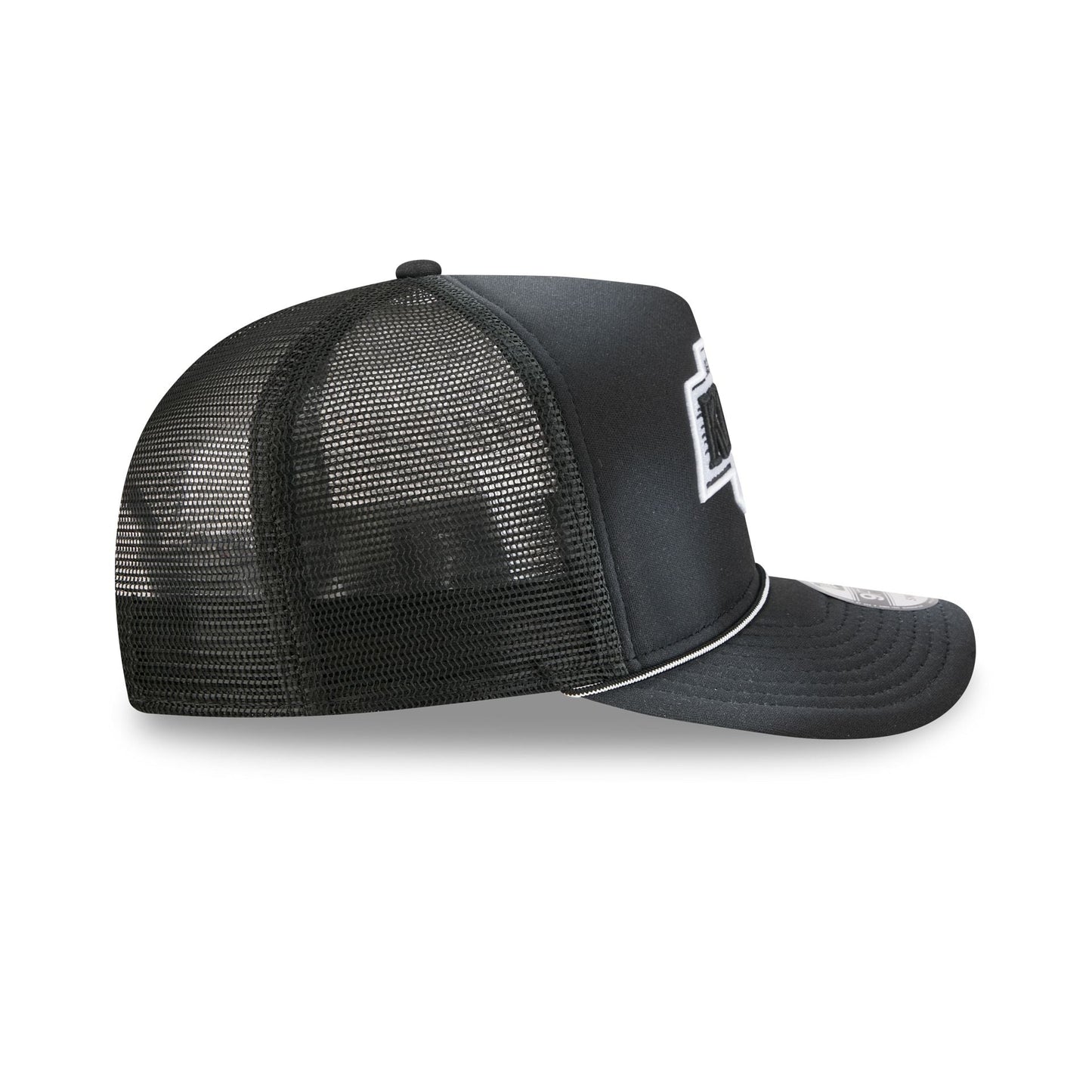 Los Angeles Kings Washed Black 9FIFTY A-Frame Trucker Hat