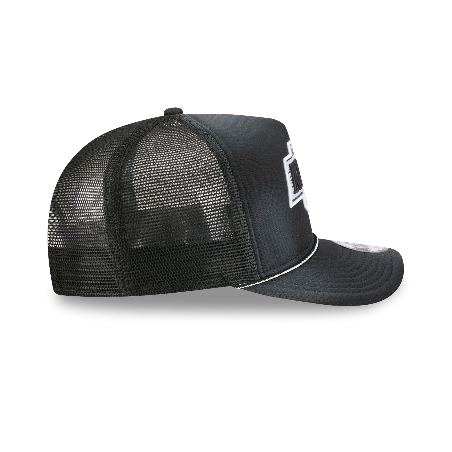Los Angeles Kings Washed Black 9FIFTY A-Frame Trucker Hat