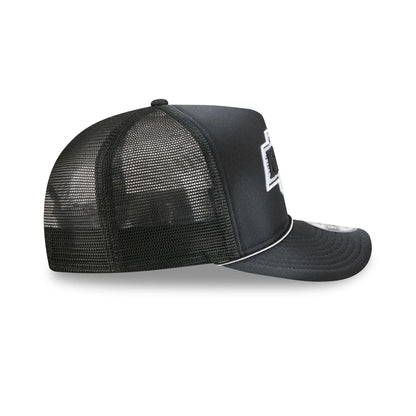 Los Angeles Kings Washed Black 9FIFTY A-Frame Trucker Hat