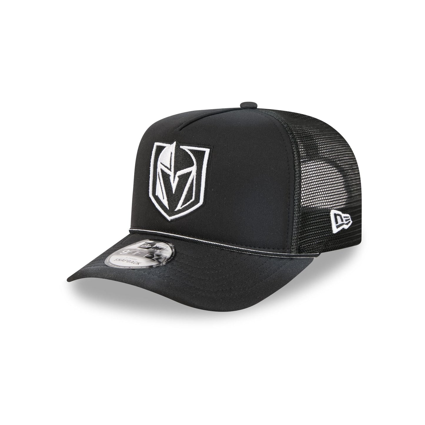 Vegas Golden Knights Washed Black 9FIFTY A-Frame Trucker Hat