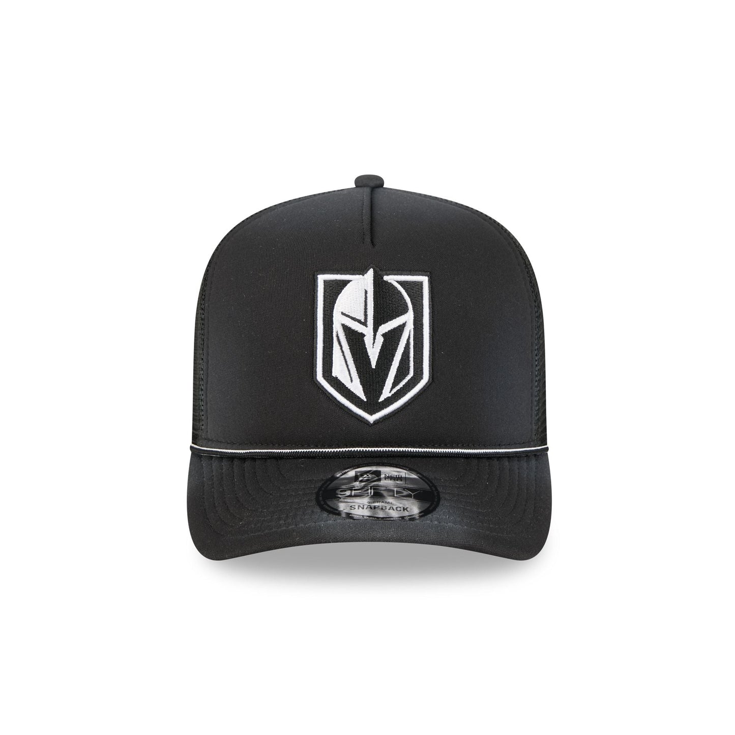 Vegas Golden Knights Washed Black 9FIFTY A-Frame Trucker Hat