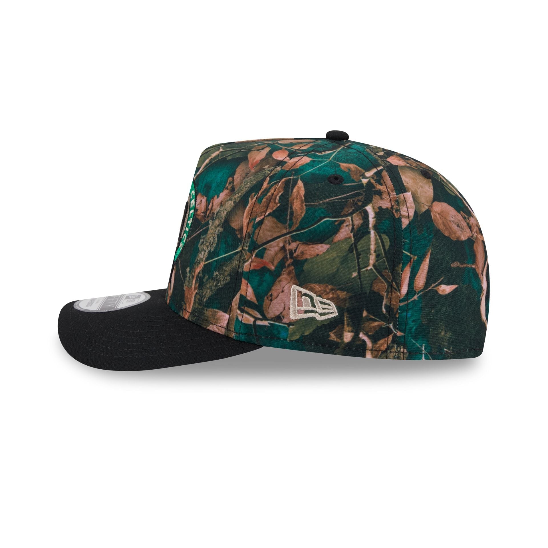 Boston Celtics Leaves 9FIFTY A-Frame Snapback Hat