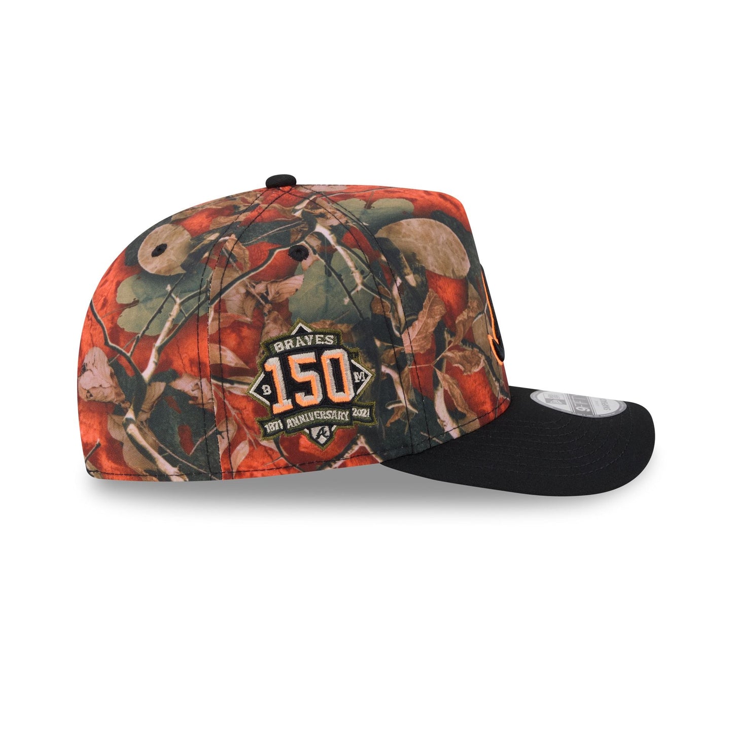 Atlanta Braves Amber Leaves 9FIFTY A-Frame Snapback Hat
