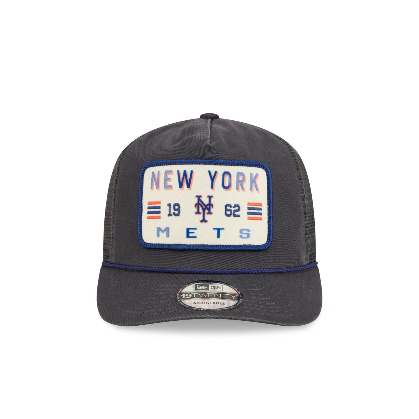 New York Mets Washed Graphite 19TWENTY Trucker Hat