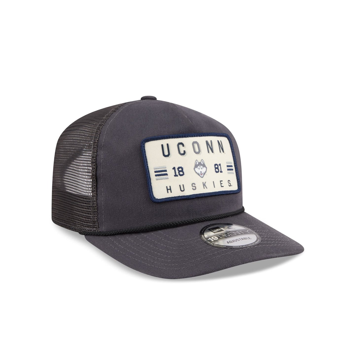 Connecticut Huskies Washed Graphite 19TWENTY Trucker Hat