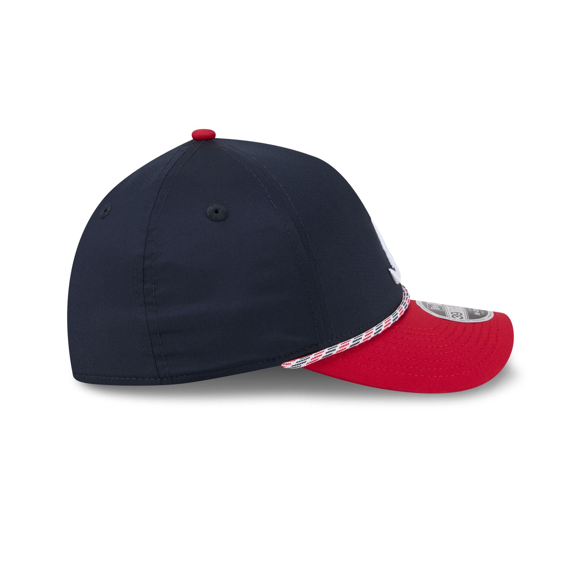 Atlanta Braves Rope 39THIRTY M-Crown A-Frame Stretch Fit Hat