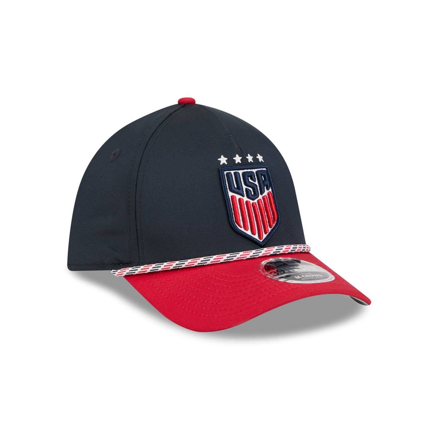 U.S. Soccer Women's National Team Rope 39THIRTY M-Crown A-Frame Stretch Fit Hat