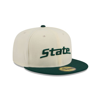 Michigan State Spartans Two Tone Stitch 59FIFTY Fitted Hat