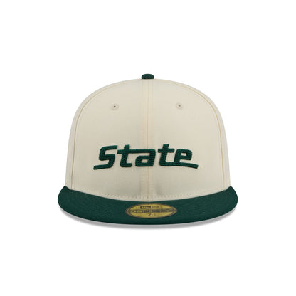 Michigan State Spartans Two Tone Stitch 59FIFTY Fitted Hat