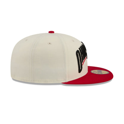 Ohio State Buckeyes Two Tone Stitch 59FIFTY Fitted Hat
