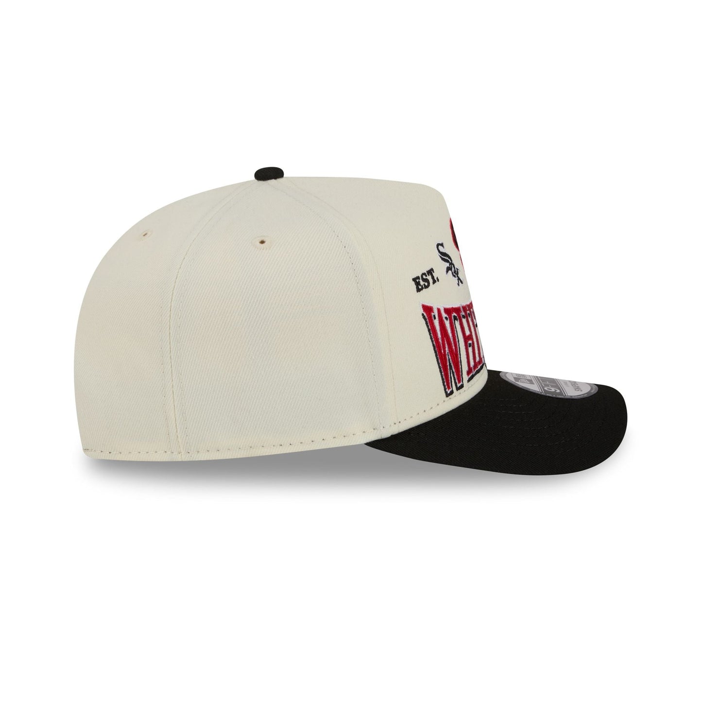 Chicago White Sox Three Hit Chrome White 9FIFTY A-Frame Snapback Hat