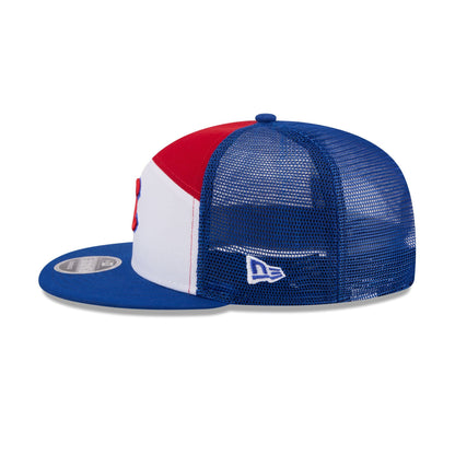 Chicago Cubs Block Split Panel 9FIFTY Trucker Hat