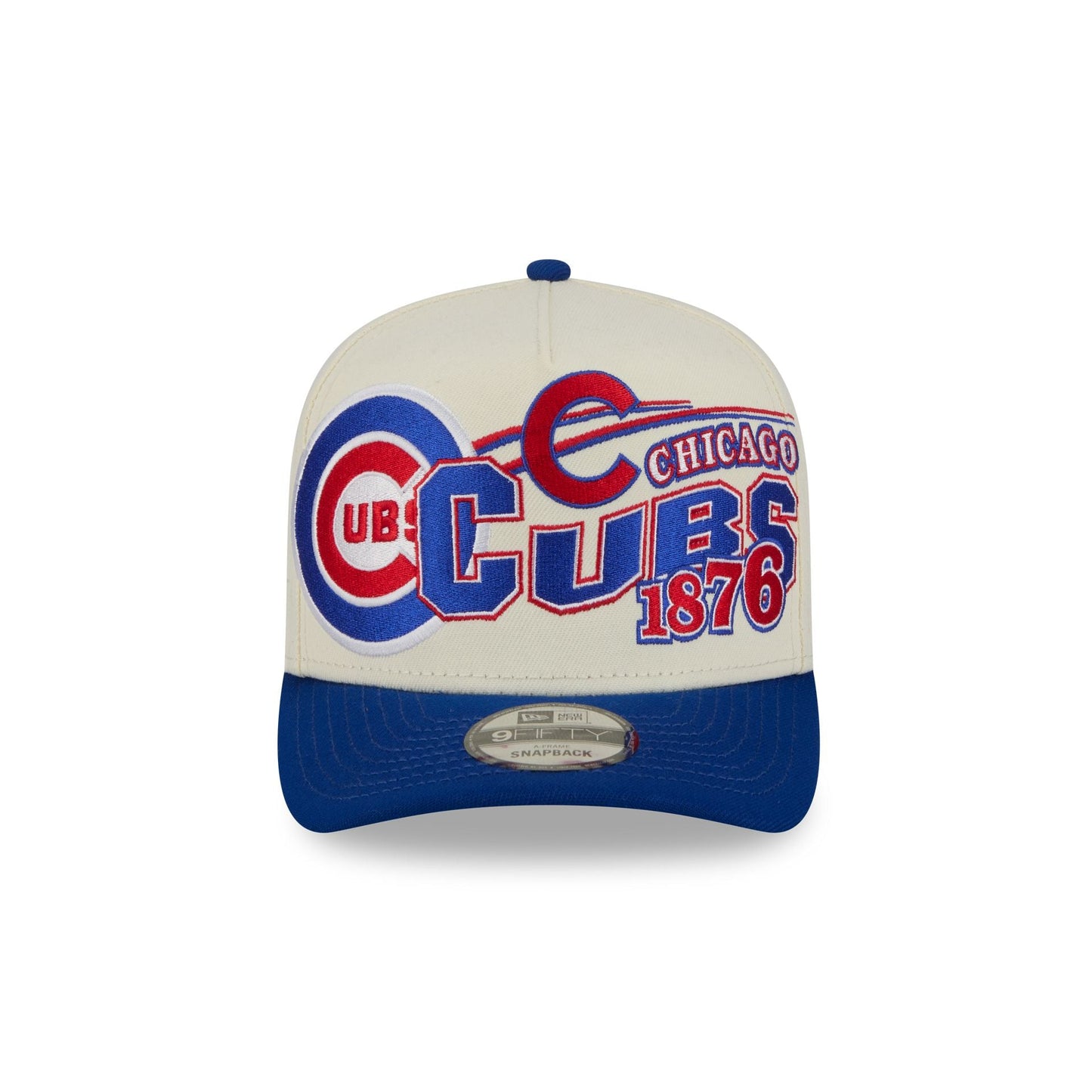 Chicago Cubs Chrome White Classic 9FIFTY A-Frame Snapback Hat