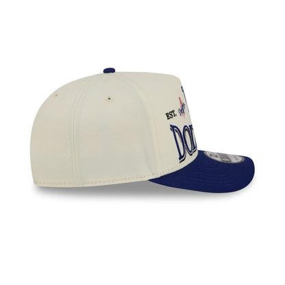 Los Angeles Dodgers Three Hit Chrome White 9FIFTY A-Frame Snapback Hat