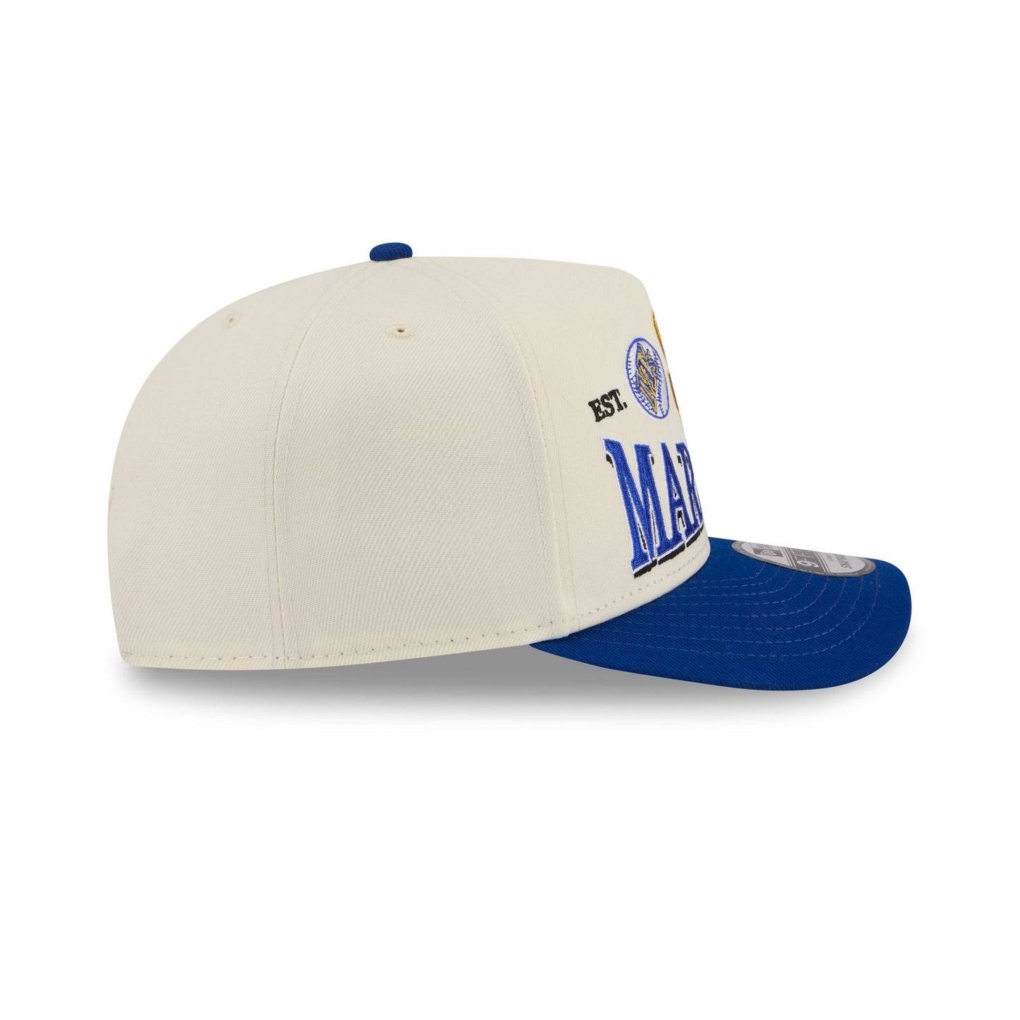 Seattle Mariners Three Hit Chrome White 9FIFTY A-Frame Snapback Hat