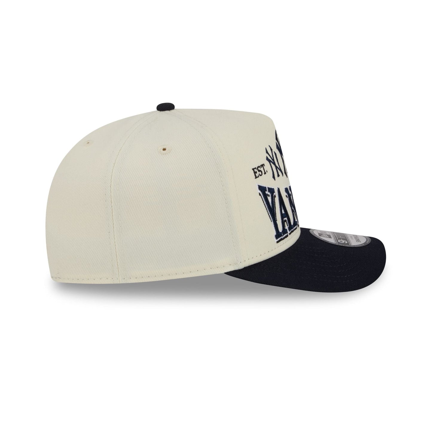 New York Yankees Three Hit Chrome White 9FIFTY A-Frame Snapback Hat